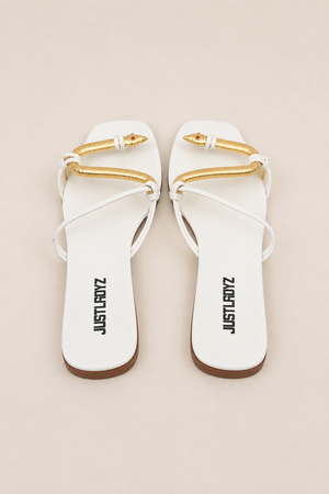 Sandale Serpent Blanc