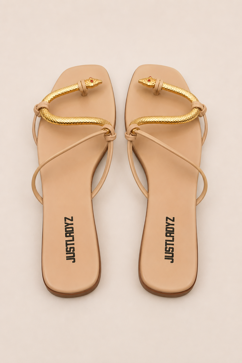 Sandale Serpent Beige