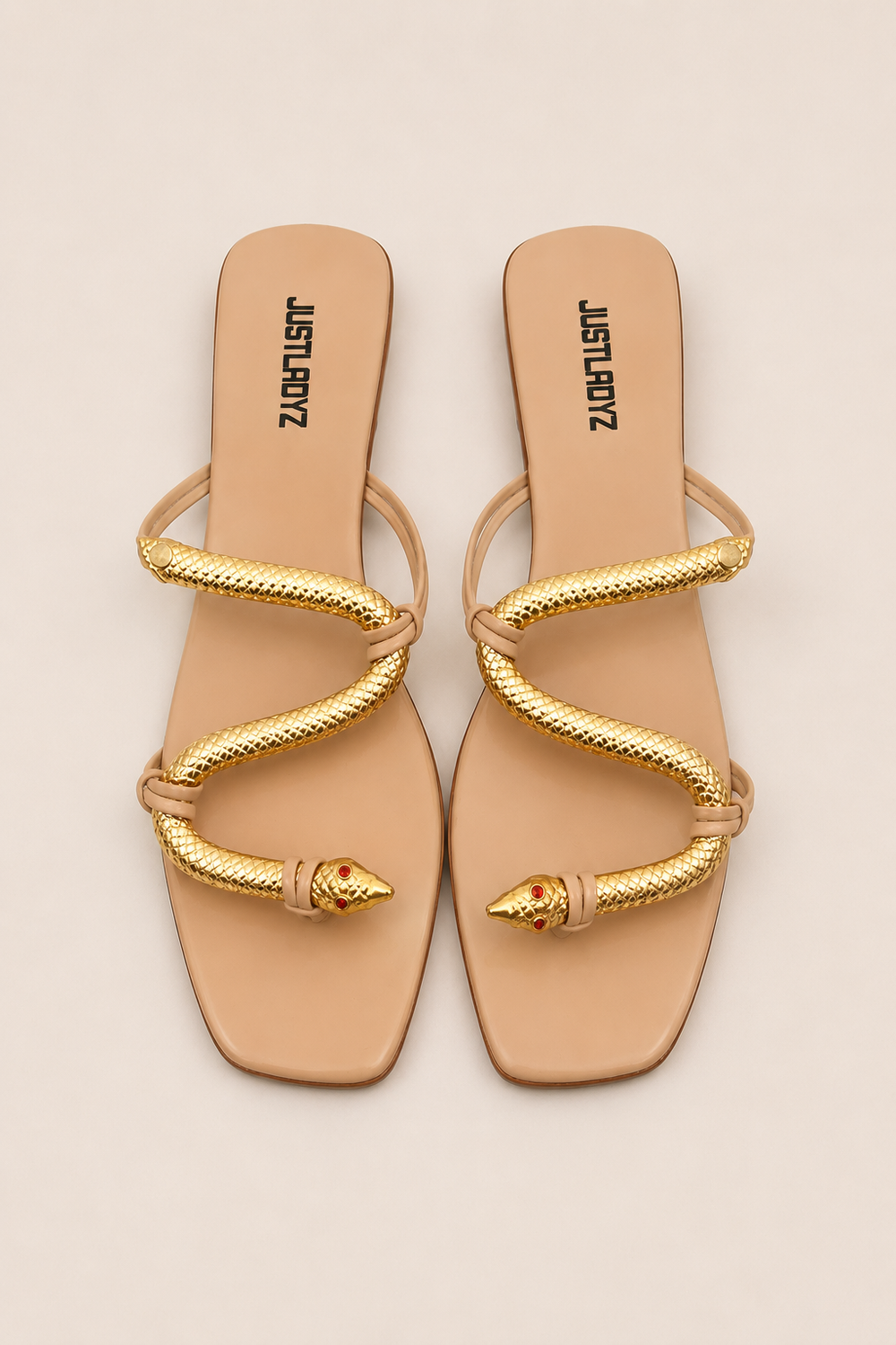 Sandale Serpent Beige