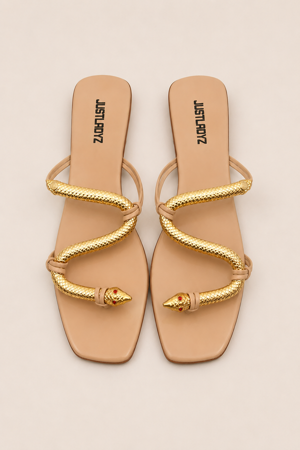 Sandale Serpent Beige