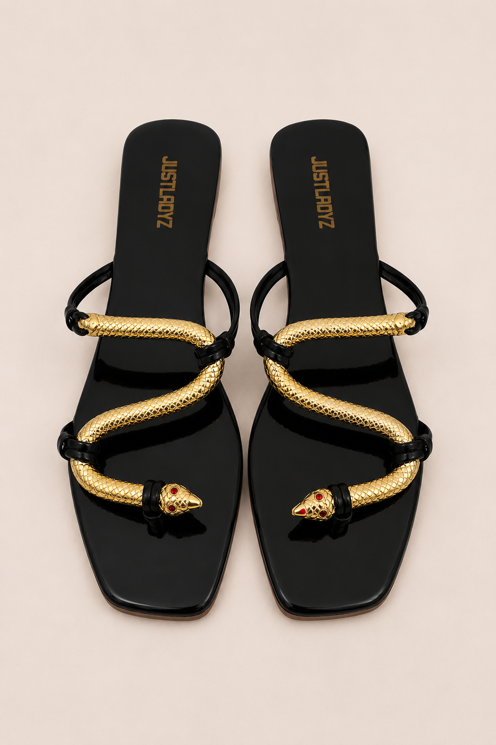 Sandale Snake Noir