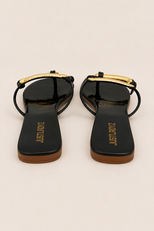 Sandale Snake Noir